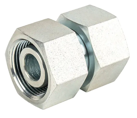 ¿Cuáles son los materiales comunes de los adaptadores de tubo recto con tuerca giratoria?